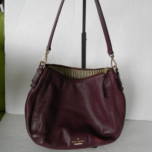 kate spade Handbags - Kate Spade Purple Leather Shoulder Bag